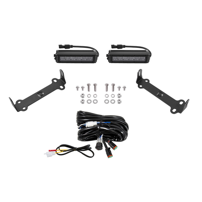  Diode Dynamics - SS6 SAE/DOT LED Lightbar Kit for 2014-2023 Toyota 4Runner, SAE/DOT Amber Wide